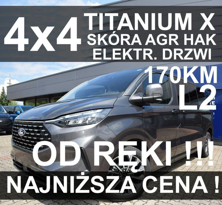 Ford Tourneo Custom 4x4 L2 Titanium X Kamera 360 Elektr. Drzwi Niska Cena 3432 zł Od ręki