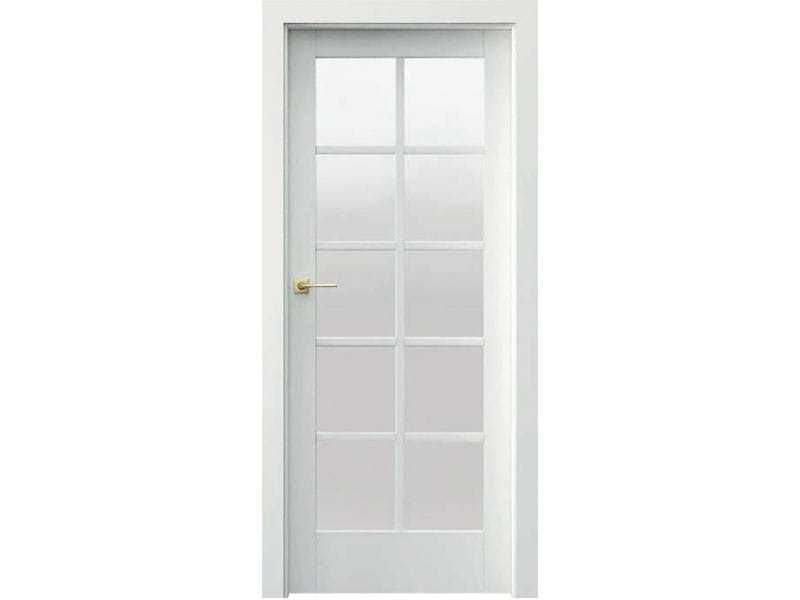 Drzwi PORTA bezprzylgowe VERRO V1, prawe 80 UV Premium PLUS biały