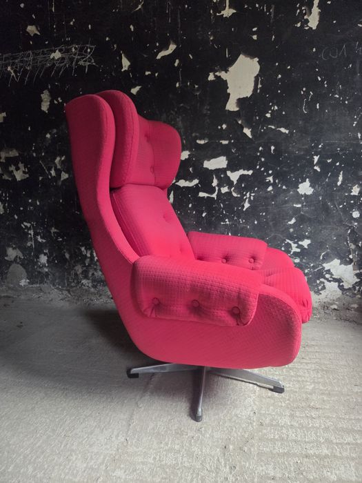 Fotel obrotowy up zavody  Rousinov vintage 60 prl Czechosłowacja