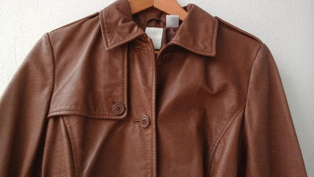 Casaco comprido de pele