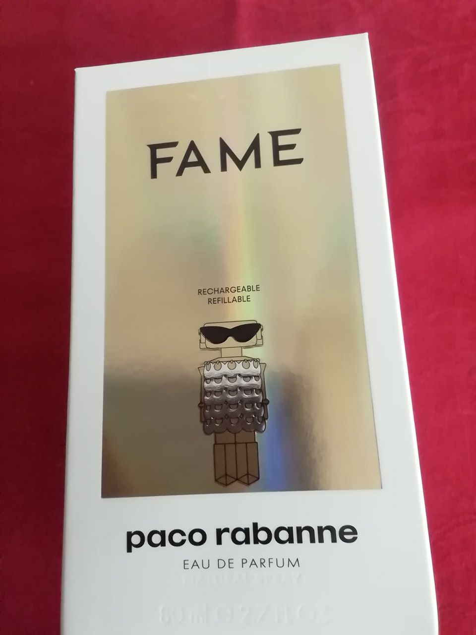 Caixa de perfume Fame-Paco Rabanne, vazia