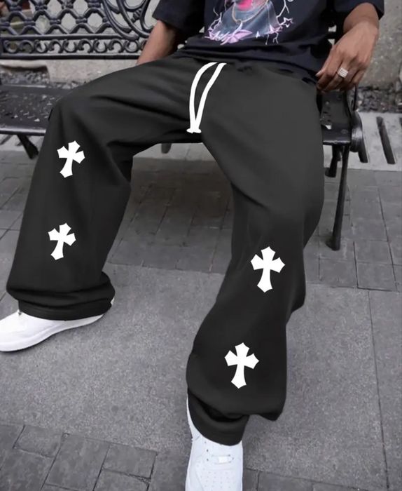 Calças Jogger Masculinas de Corte Solto e Pernas Largas