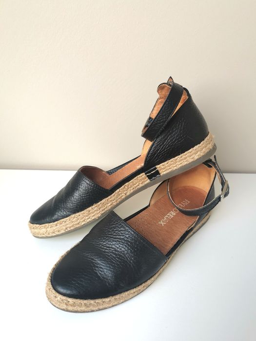 Skórzane Espadryle Ryłko 24 cm