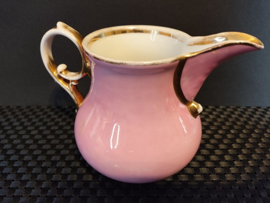 Mlecznik Carl Tielsch Altwasser Stary Zdrój Porcelana Śląska Różowa