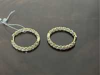 Золоті сережки конго,6 грам,золотые серьги,діаметр 2,8 см.