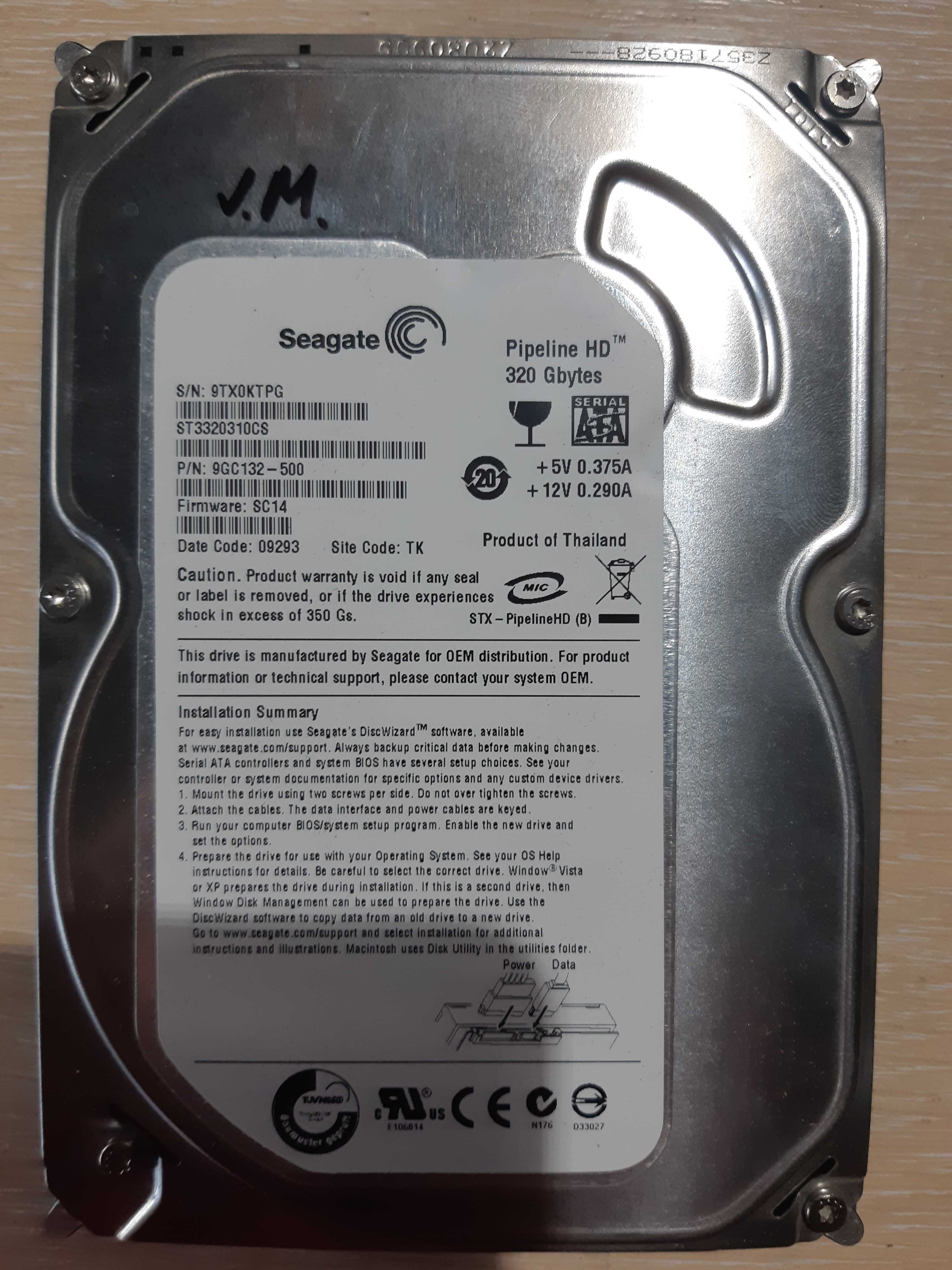 Акція! Жорсткі диски SATA HDD 3,5" 320GB опт та роздріб