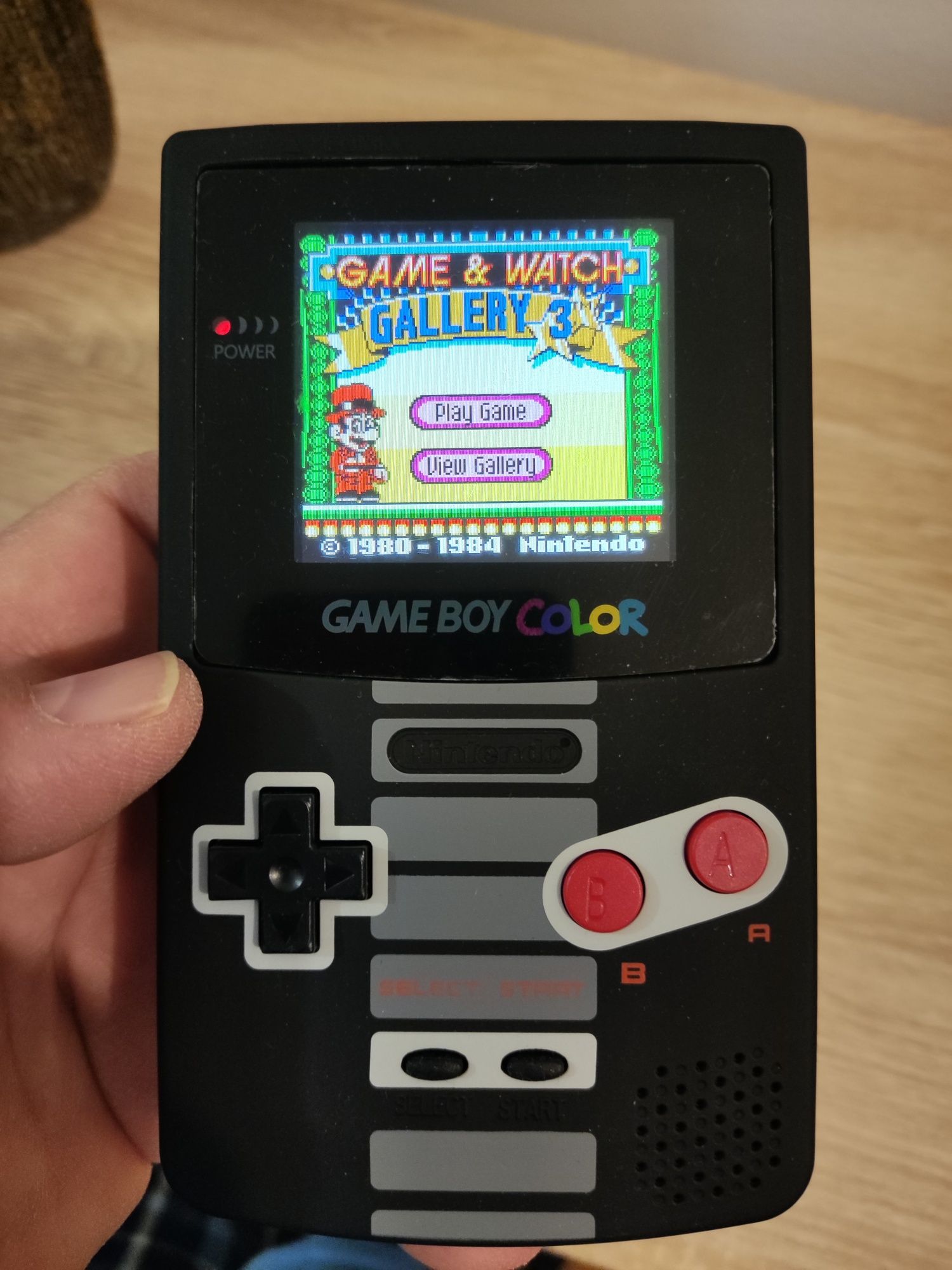 Game Boy color versão NES ecrã IPS iluminado e 3 jogos