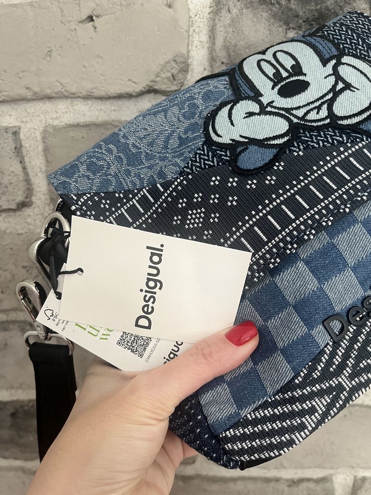 Torba Desigual jeans Myszka Mickey komplet metek NOWA