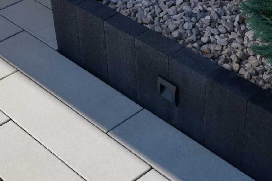 Palisada XL Antracyt Popiel obrzegowanie stopień obrzeże słupek beton