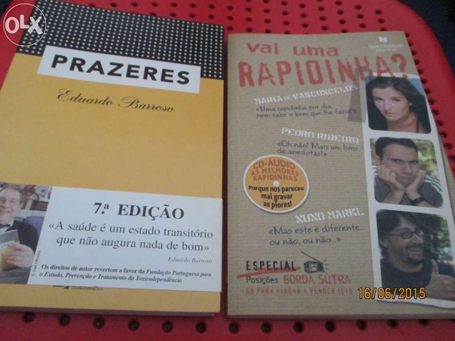 3 Livros - Vai uma rapidinha? - Prazeres - Caderneta de cromos