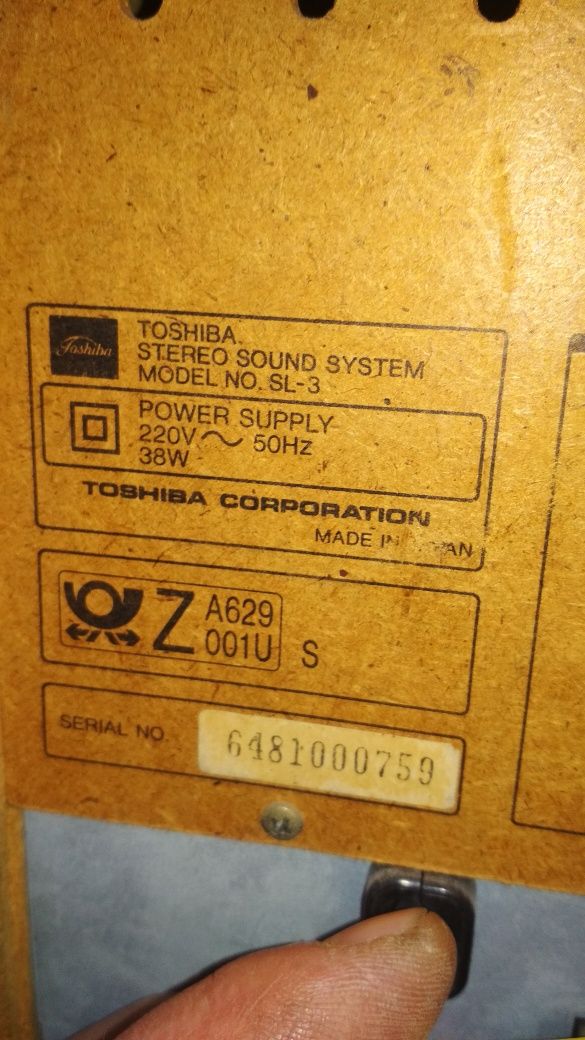 Аудіо toshiba оригінал