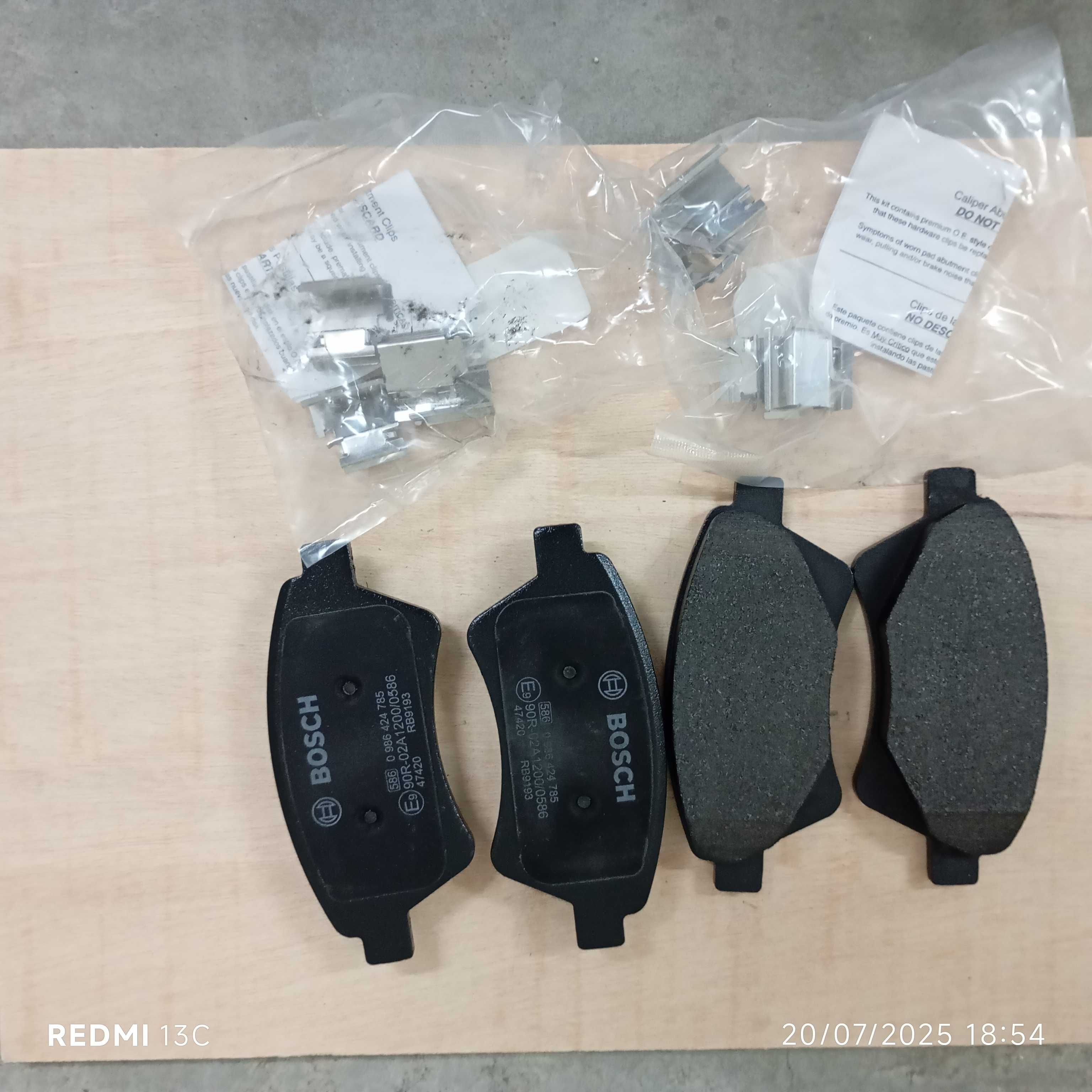 Pastilhas frente Renault Scenic 2/Megane 2