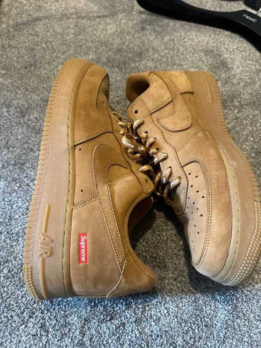 "Buty koszykówki Nike_Air_Force_1_Low_Supreme_Wheat_Roz.38