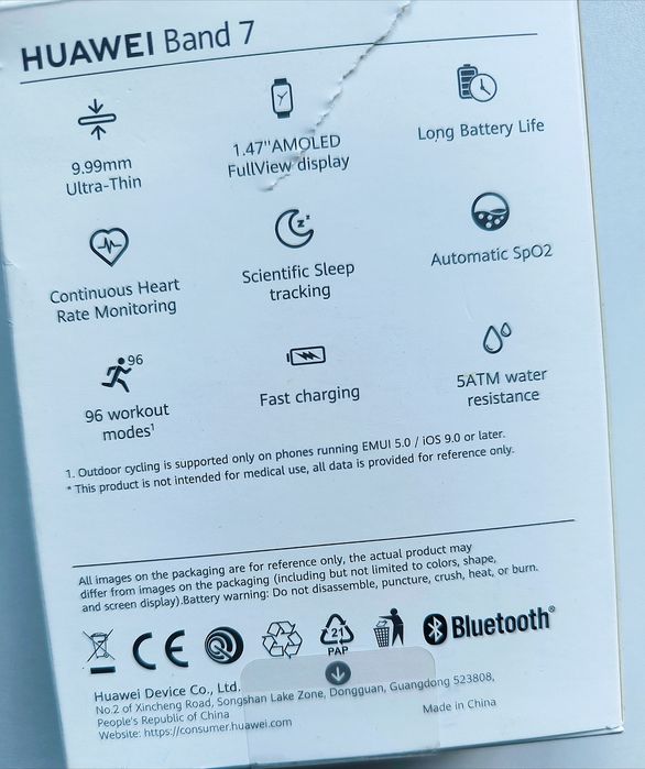 Smartband Huawei Band 7 różowy Smartwatch