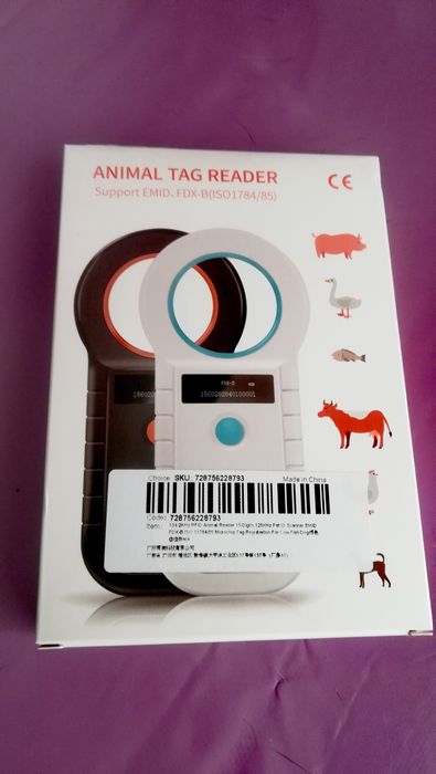 Leitor de chip para animais, 134.2H frequencia novo