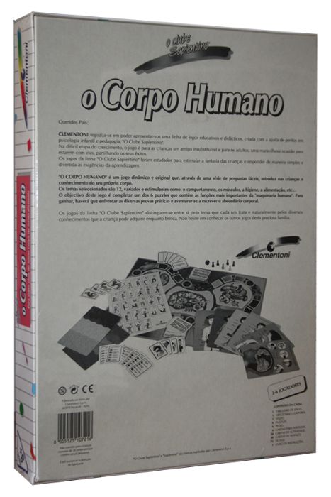 Puzzele Corpo Humano - Série o Clube Sapientino - Clementoni