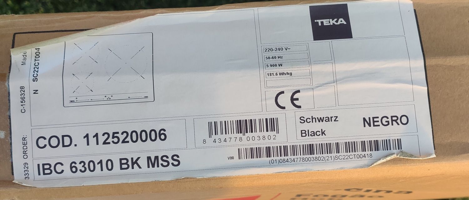 Placa de Indução Teka IBC 63010 BK MSS