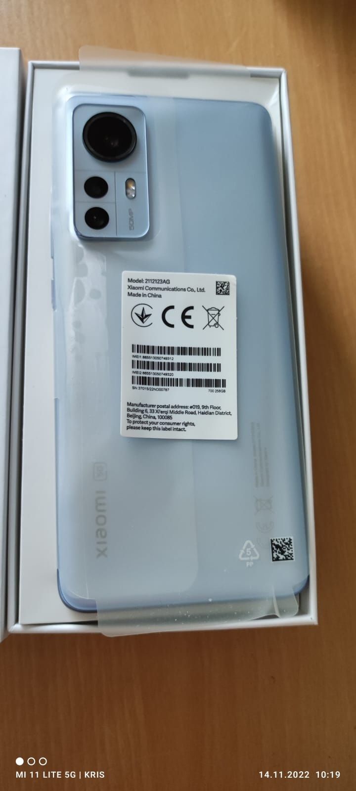 Xiaomi 12x 8/256 niebieski-Nowy-Gwarancja .