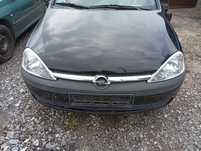 Kompletny Przód Opel Corsa C Czarny Zderzak Maska Lampy