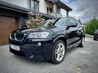BMW X3 Oryginalny M Pakiet | Skórzana tapicerka | Carbon Black | Kamery 360°