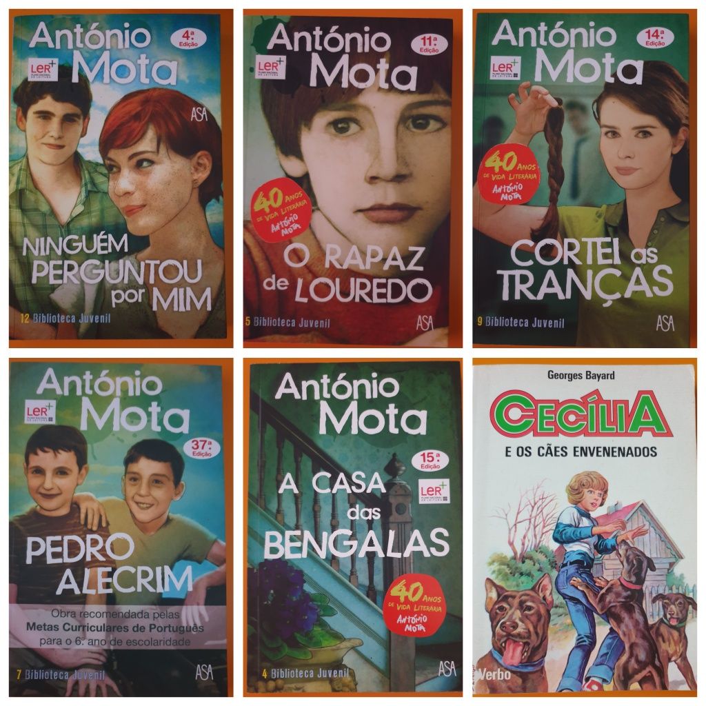 Livros de diversos escritores