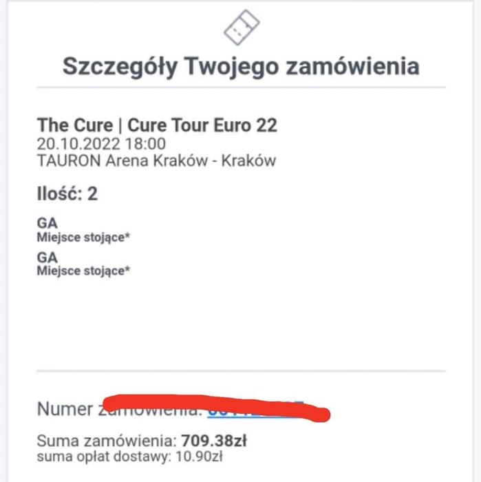 Bilety na koncert the Cure Kraków