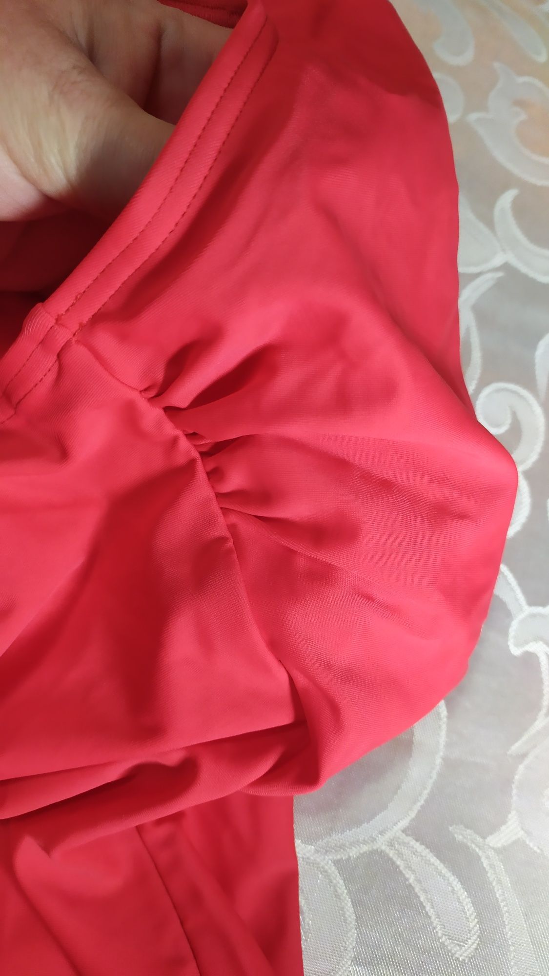 NOWY jednoczęściowy strój kąpielowy r. 42 - czerwony  BONPRIX