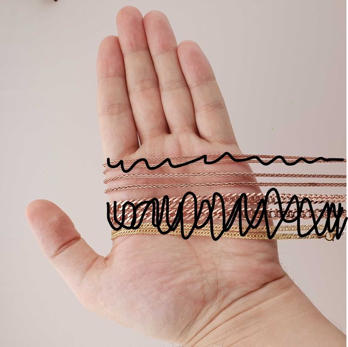 Жіночі срібні позолочені ланцюжки 925 проби женская цепочка позолота