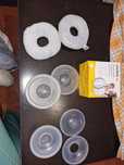 Argolas + 2 conjuntos de protetor de mamilos medela