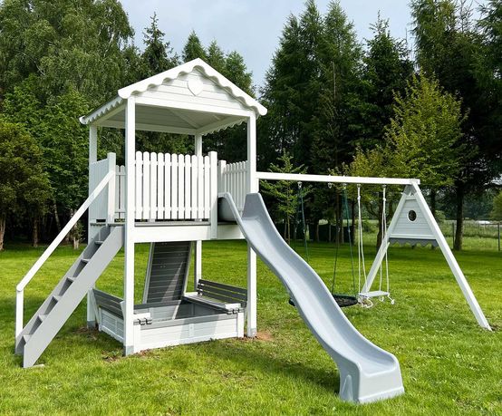 Domek ogrodowy, drewniany plac zabaw dla dziecka - Wieża od Dżepetto!