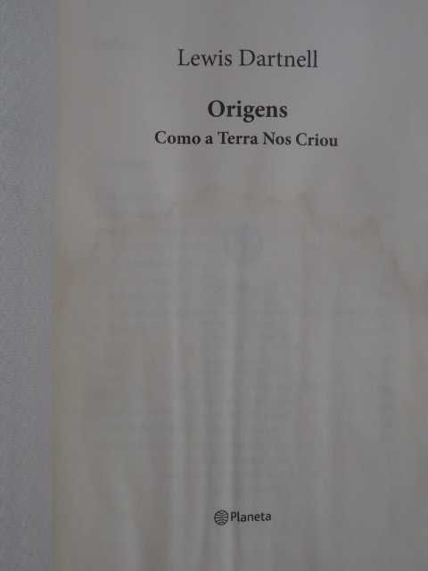 Origens de Lewis Dartnell - 1ª Edição