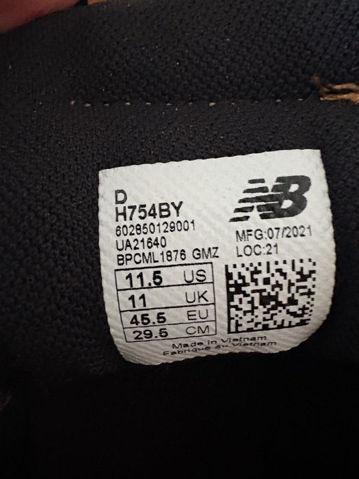 Черевики New Balance 754 H754LLB  р.45,50. Стелька 26,50
