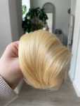 Doczepiany kok na gumce z włosów naturalnych 613 Jasny blond