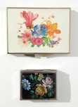 2 Caixas de comprimidos com motivos florais antigas