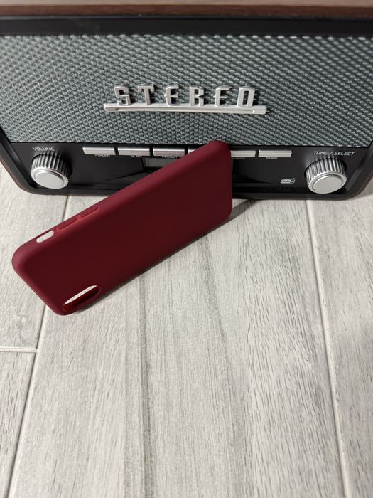 Etui do iPhone XS 5.8 cala Bordowy