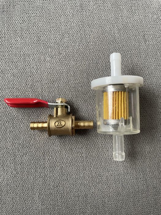 Kranik paliwa i filtr paliwa 6mm