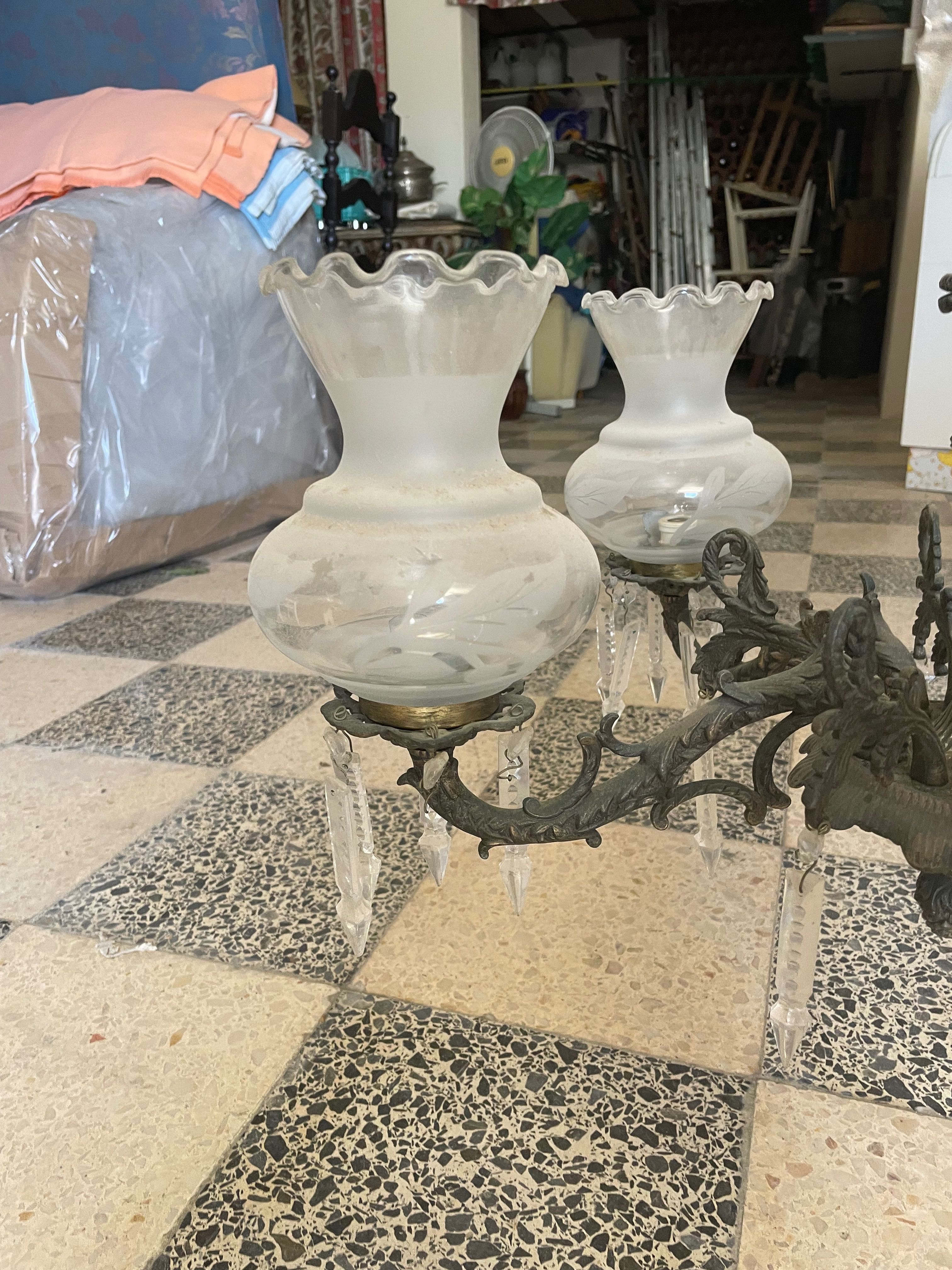 Lustre de cristal antigo