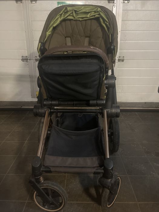 Cybex Priam 3 Platinum Rosegold / Khaki Green – Wózek premium