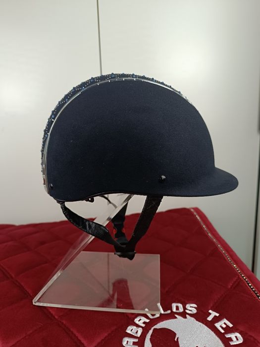 55;56;57 Kask jeździecki S-M KnightsBridge granatowy