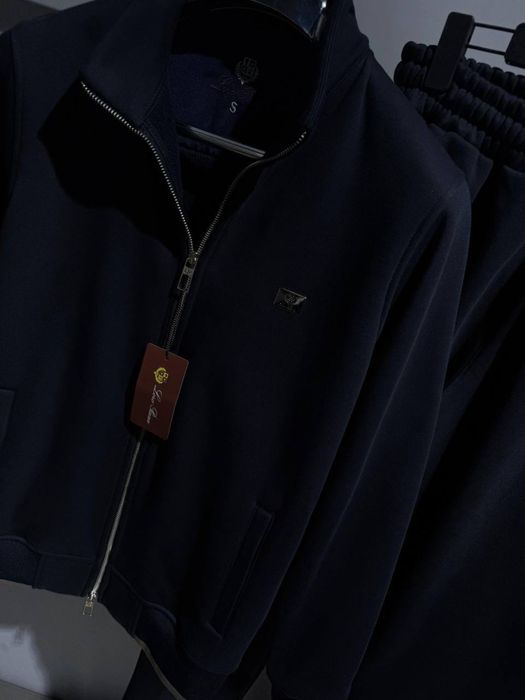 LUX Чоловічий спортивний костюм Loro Piana S,M,L,XL,2XL синій/чорний