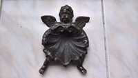 mała żardyniera miedziana "aniołek" antyk Barok XIX wiek