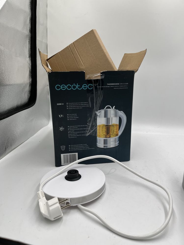 Czajnik elektryczny Cecotec ThermoSense 2200 W 1,7 l srebrny/szary