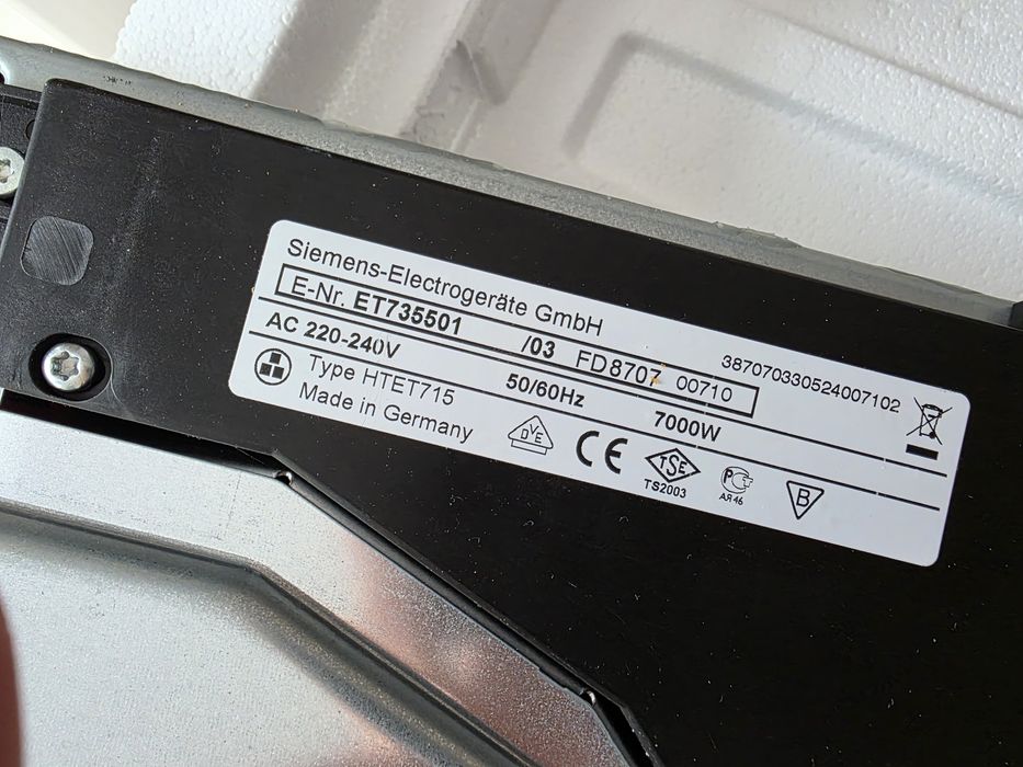 Płyta ceramiczna Siemens (bez indukcji)