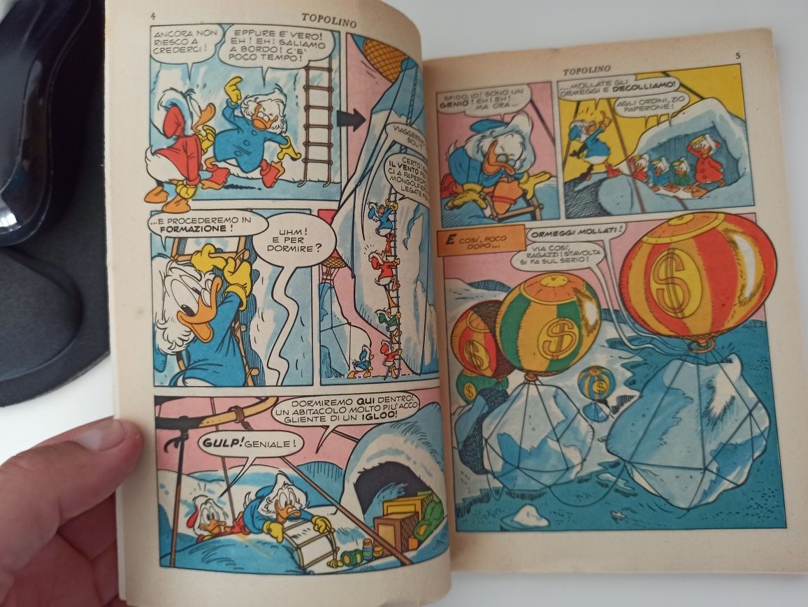 Walt Disney Topolino N.1010 Kaczor Donald Włoski komiks z 1975