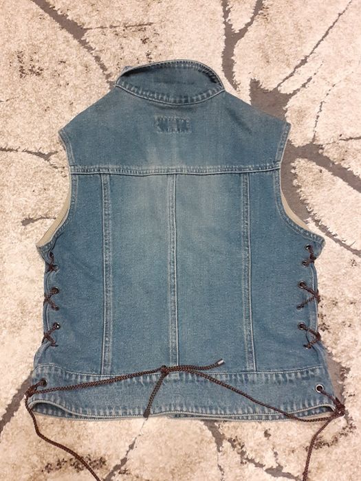 Kamizelka jeansowa damska