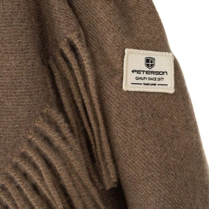 szalik jesienno-zimowy z frędzlami - peterson