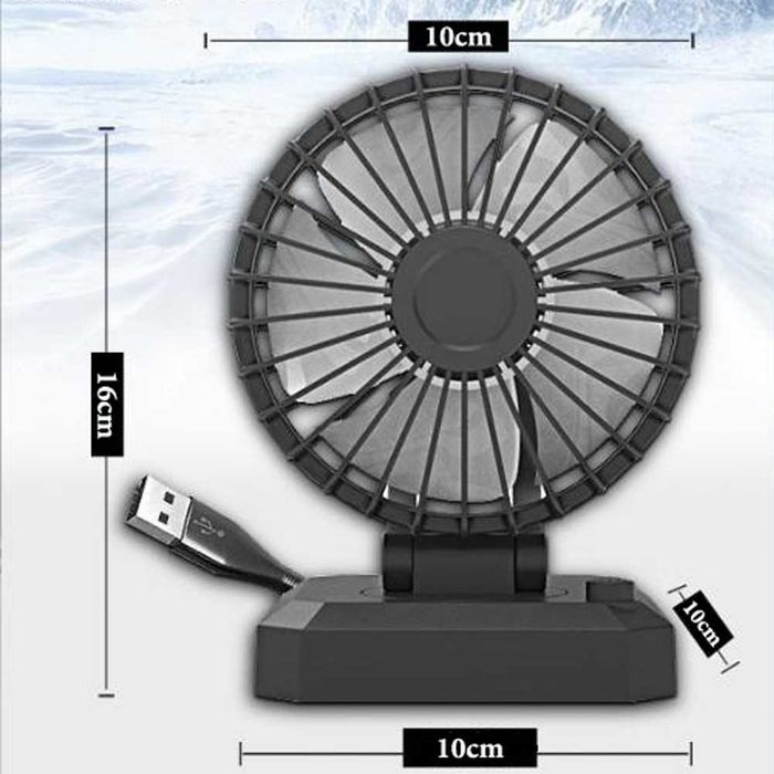 Wentylator Wiatrak Stojący Przenośny Mocny Biurkowy Samochodowy na USB