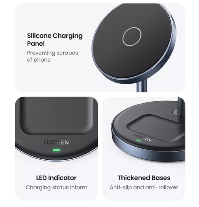 UGREEN НОВА Бездротова зарядка original швидка
