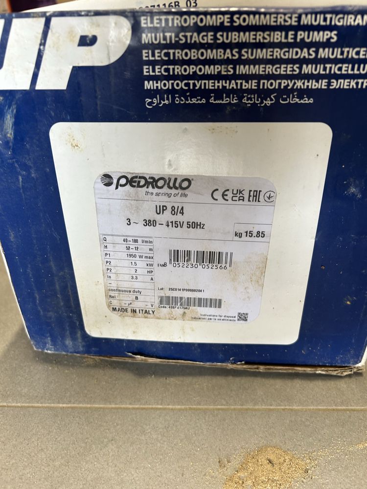 Pompa głębinowa Pedrollo up 8/4