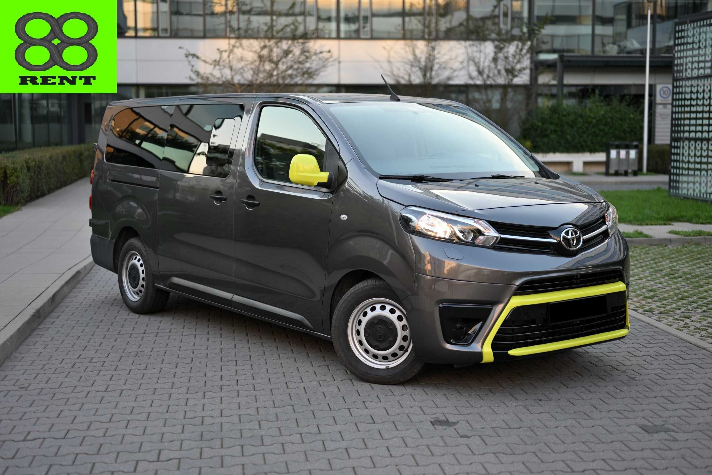 Wypożyczalnia busów i aut osobowych. Car for rent. Toyota Proace.
